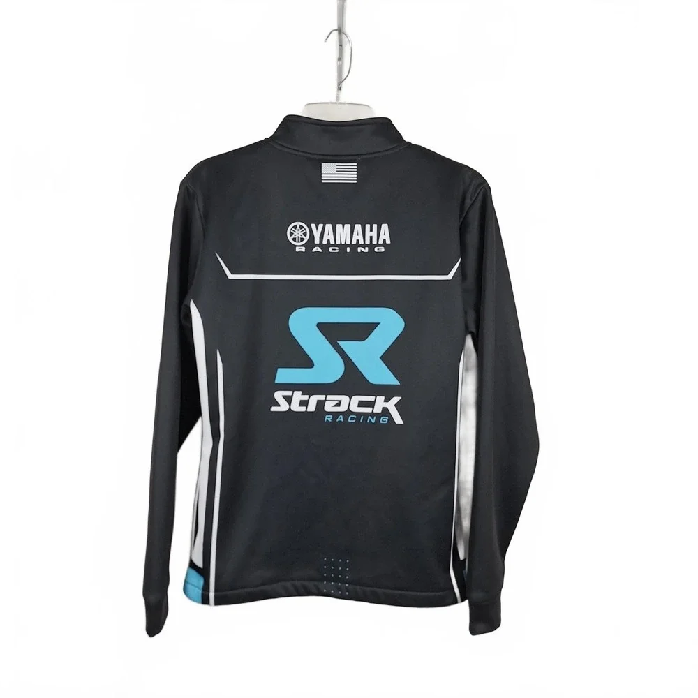 Flex Racing Yamaha Strack Racing Women Track Jacket Black‎ Full Zip Mock Neck WM